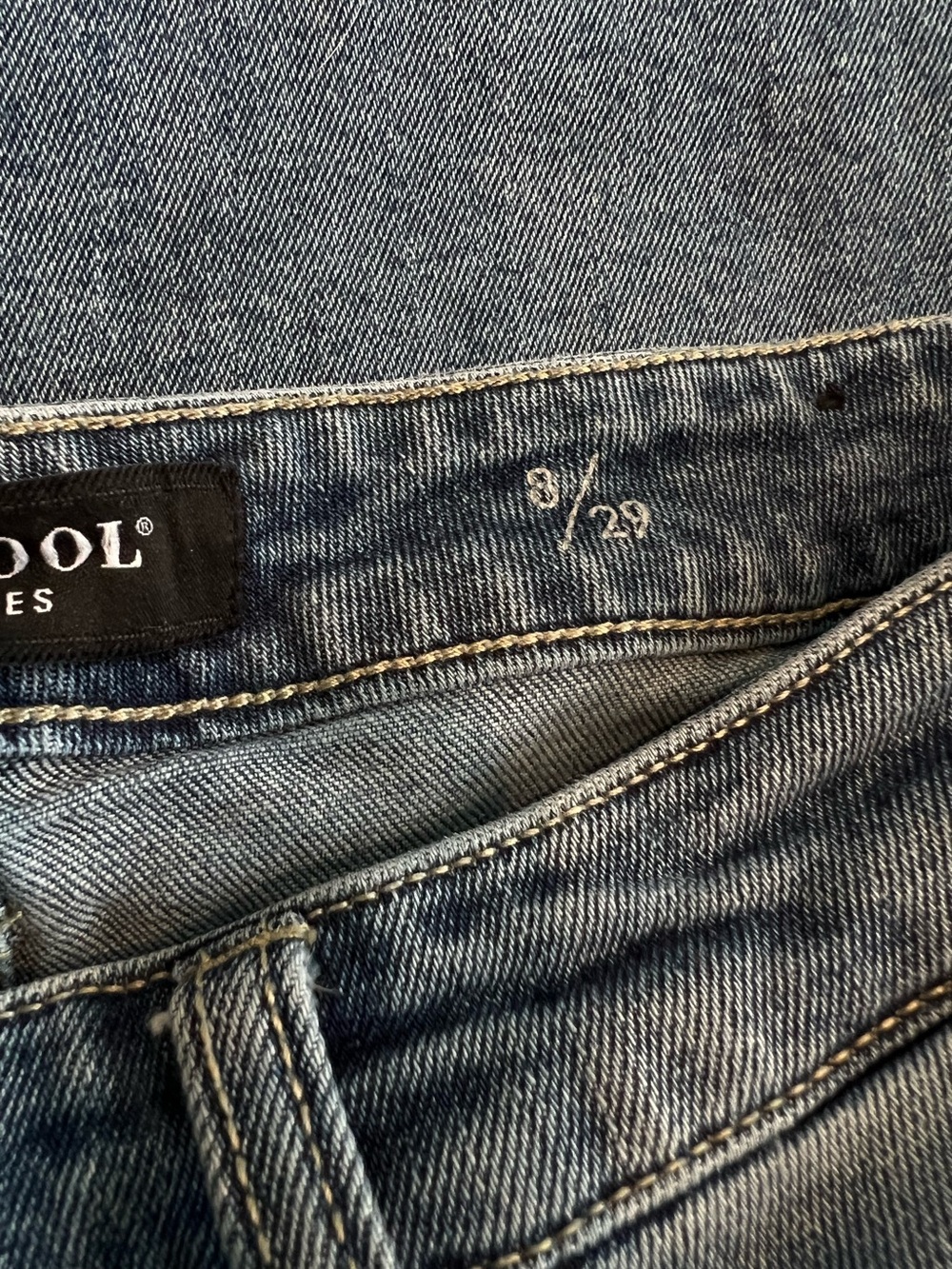 Liverpool Distressed Crop Girlfriend Jean High Rise Size 8 29 Medium Blue Denim - Picture 11 of 12